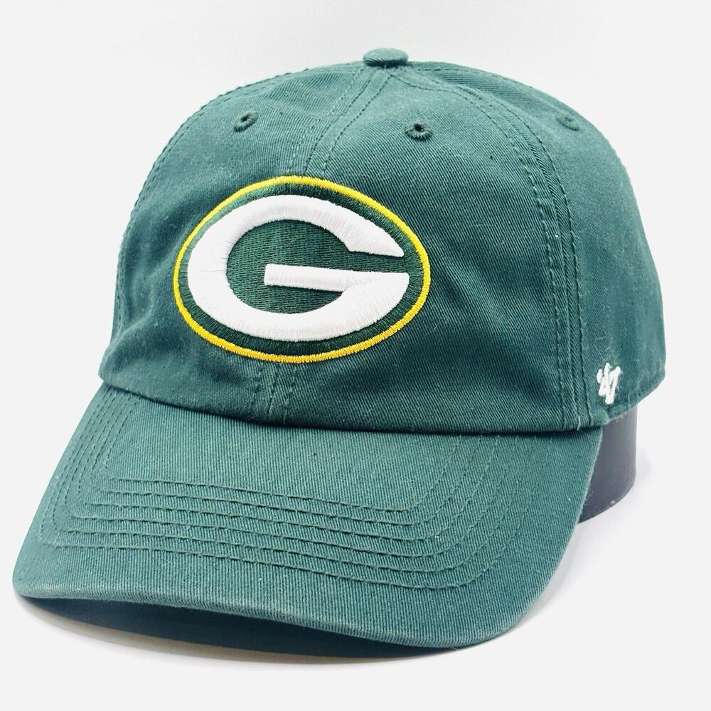 Green Bay Packers Hat Fitted Size Large 47 Brand NFL Green